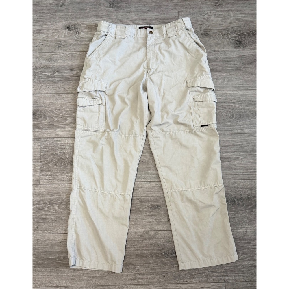 TRU-SPEC‎ Mens Cargo Pants Beige Size 34x32 Tactical Workwear Utility Trousers